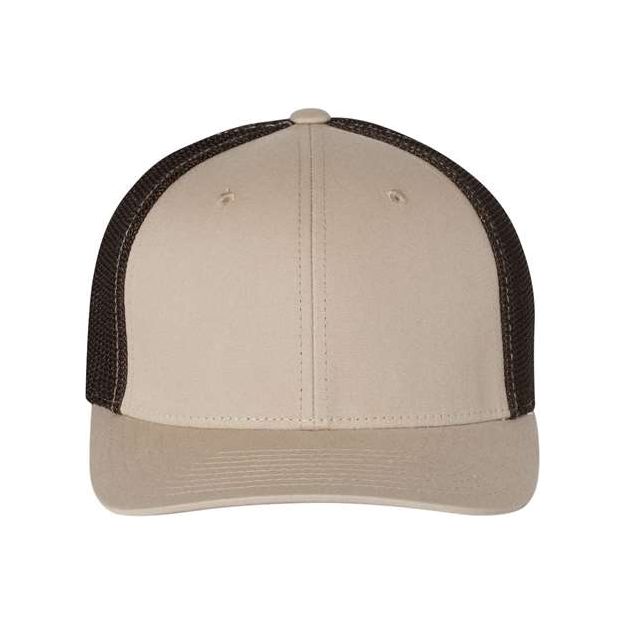 Richardson R-Flex Trucker Cap - Richardson 110 Richardson Khaki/ Coffee S/M