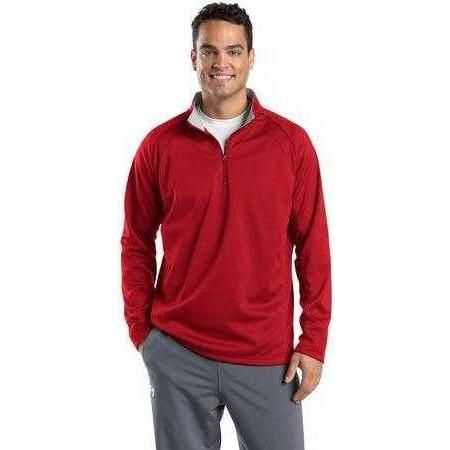 Mens Sport-Wick 1/4-Zip Fleece Pullover DRI-EQUIP