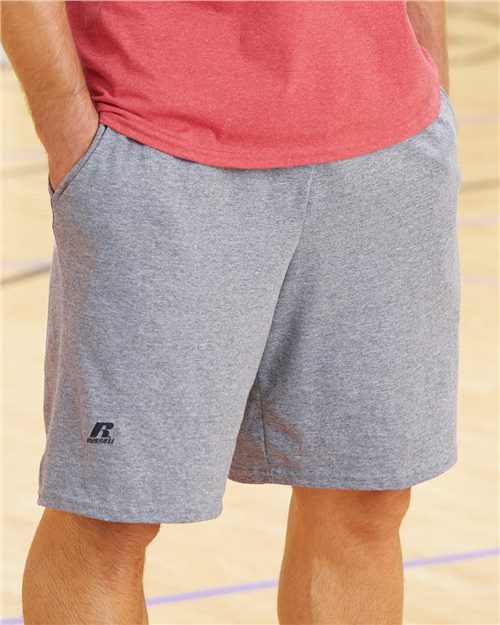 Russell Athletic Men's Cotton Classic Jersey Shorts with Pockets - Russell Athletic 25843M