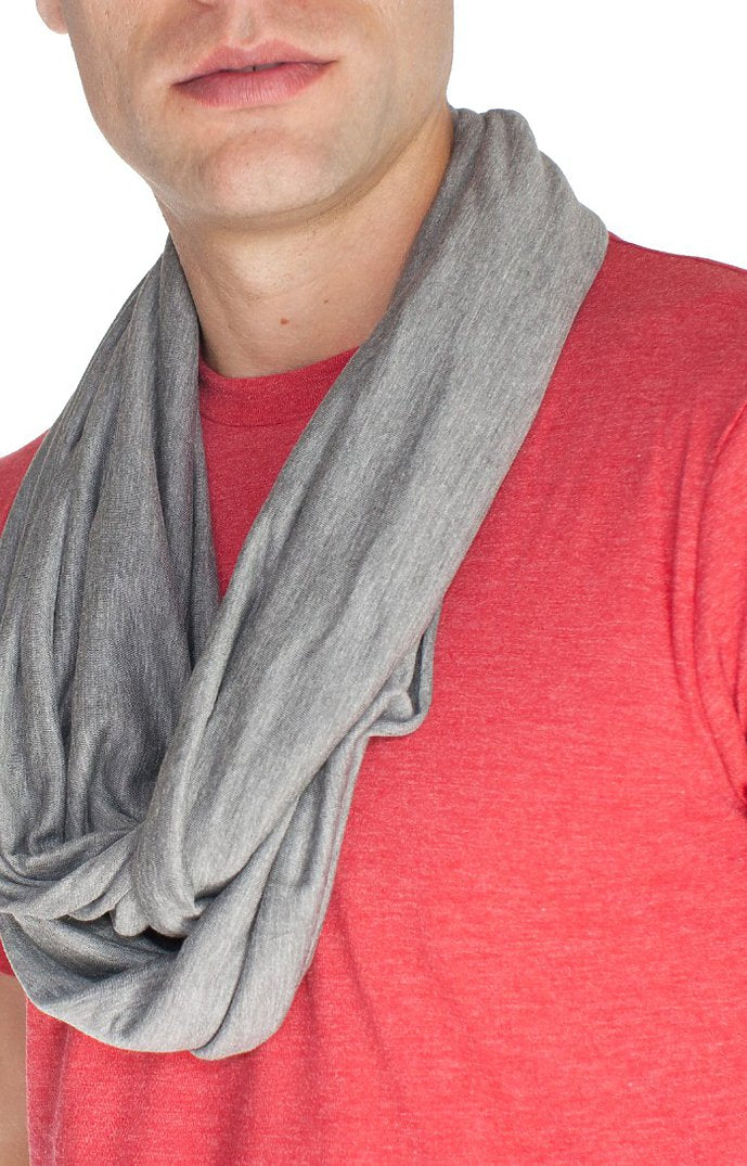 Royal Apparel 73000 Unisex Viscose Bamboo Organic Cotton Infinity Scarf - Cloudburst