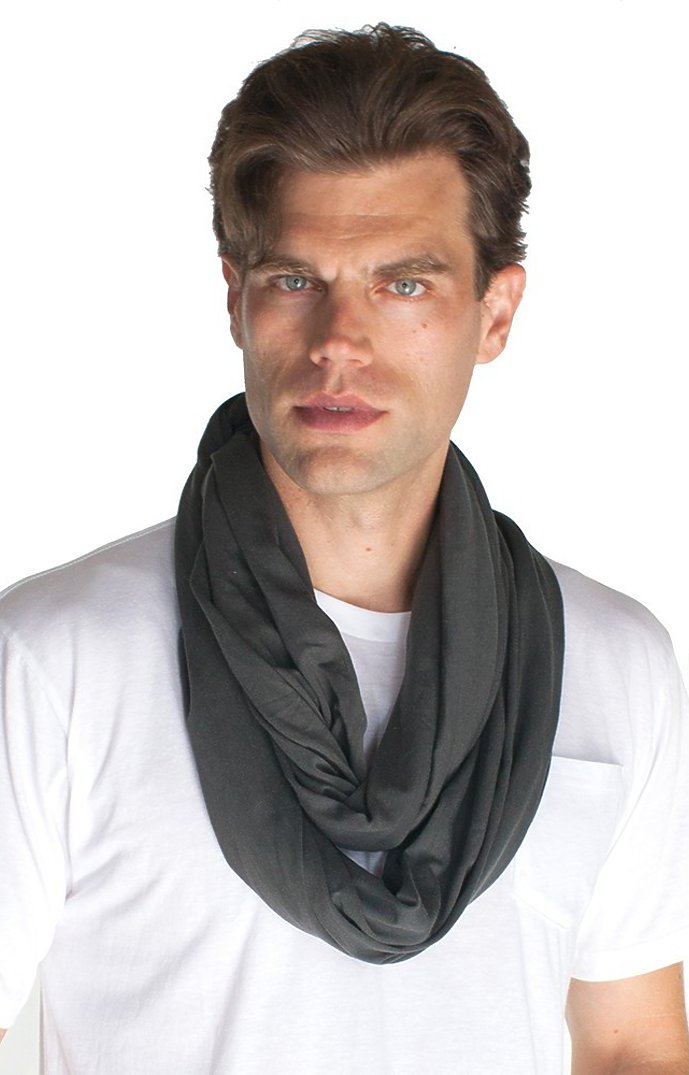 Royal Apparel 73000 Unisex Viscose Bamboo Organic Cotton Infinity Scarf - Pewter