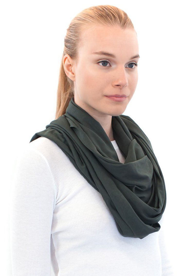 Royal Apparel 73000 Unisex Viscose Bamboo Organic Cotton Infinity Scarf - Pewter