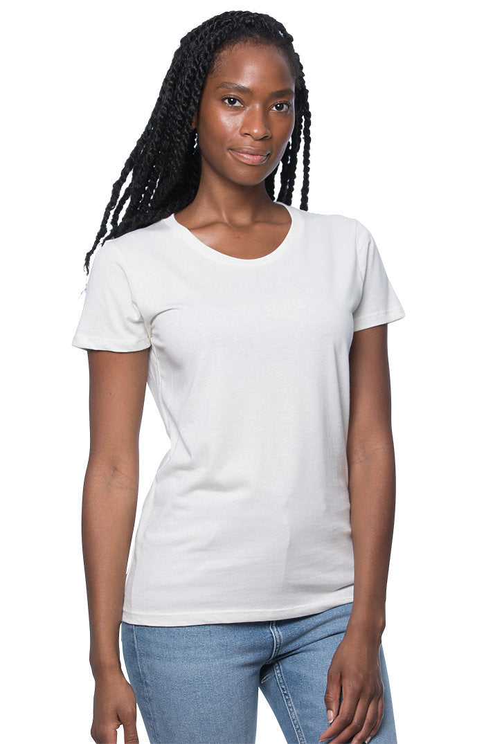 Royal Apparel 73001 Women's Viscose Bamboo Organic Cotton Tee - Canvas