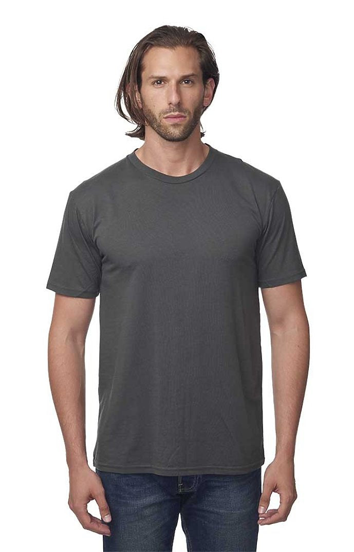 Royal Apparel 73051 Unisex Viscose Bamboo Organic Cotton Tee - Pewter