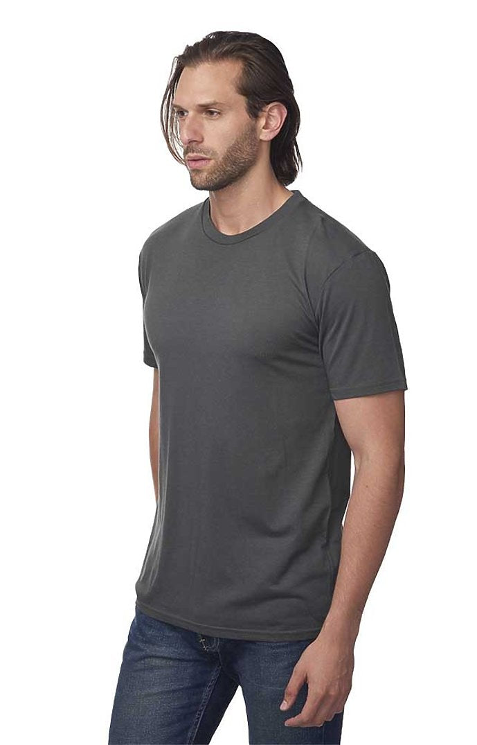 Royal Apparel 73051 Unisex Viscose Bamboo Organic Cotton Tee - Pewter
