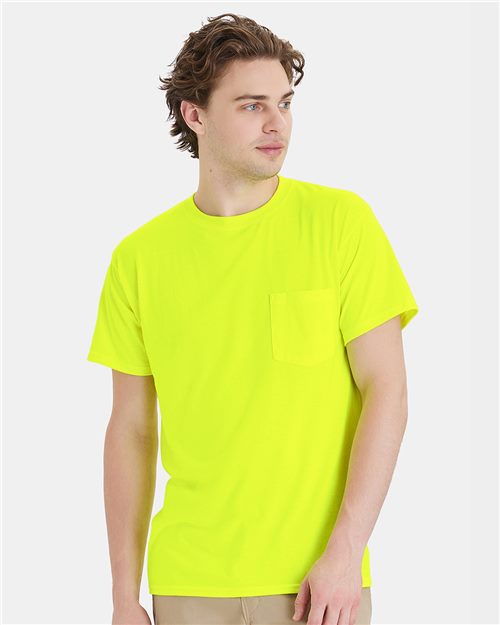 Hanes Unisex Workwear Pocket T-Shirt - Hanes W110