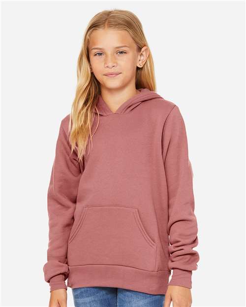 BELLA + CANVAS Youth Sponge Fleece Hoodie Sweatshirt - BELLA + CANVAS 3719Y