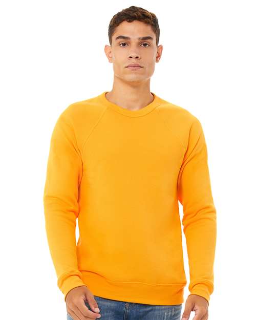 Bella + Canvas 3901 Unisex Sponge Fleece Raglan Crewneck Sweatshirt