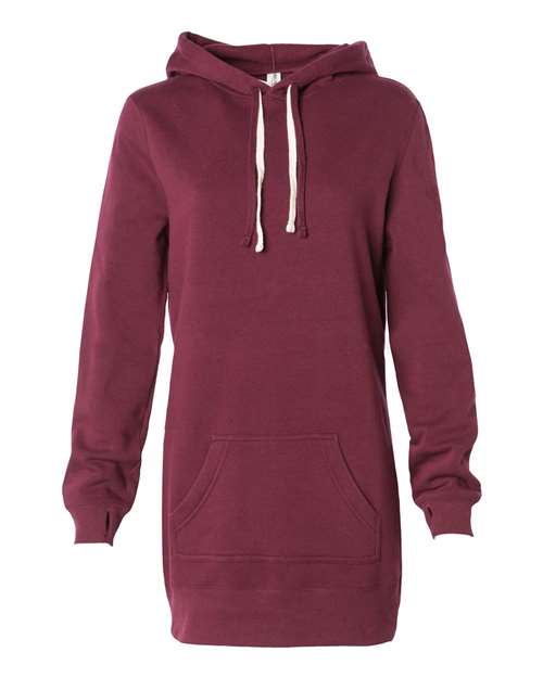 Independent Trading Co. Women’s Special Blend Hooded Sweatshirt Dress - Independent Trading Co. PRM65DRS