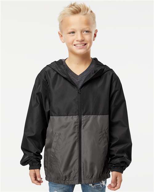 Independent Trading Co. EXP24YWZ Youth Lightweight Windbreaker Full-Zip Jacket | Wholesale Youth Jacket