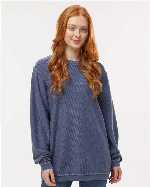 Boxercraft Unisex Corded Crewneck Sweatshirt - Boxercraft D02