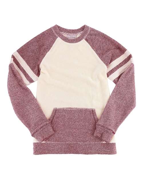 Boxercraft Women's Cozy Contrast Fleece Crewneck Pullover - Boxercraft L04