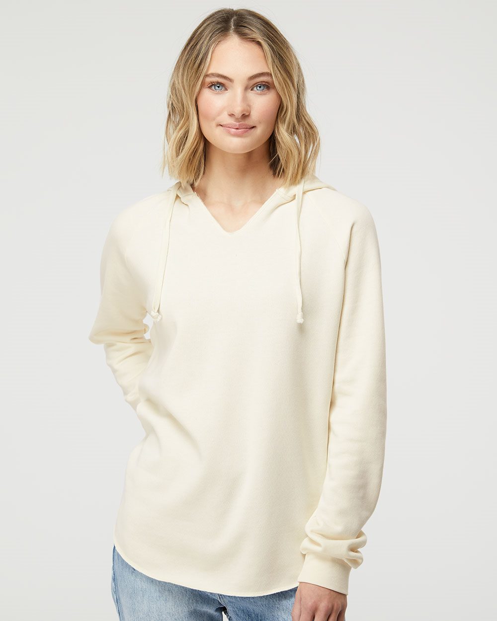 Independent Trading Co. Women’s Lightweight California Wave Wash Hooded Sweatshirt - Independent Trading Co. PRM2500