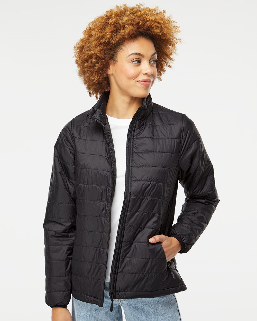Independent Trading Co. Women's Puffer Jacket - Independent Trading Co. EXP200PFZ