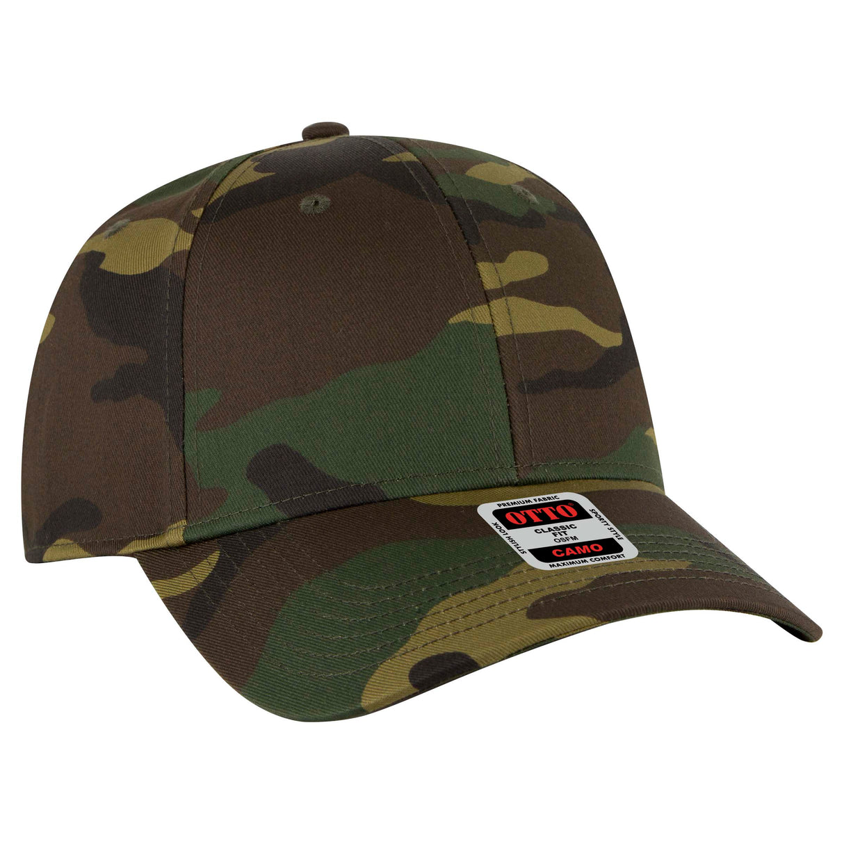 OTTO CAP® Camouflage 6 Panel Low Profile Baseball Cap OTTO 78-353