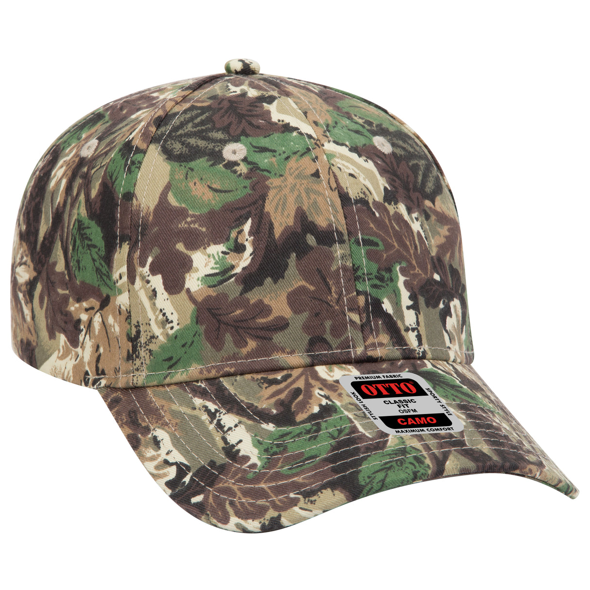 OTTO CAP® Camouflage 6 Panel Low Profile Baseball Cap OTTO 78-353
