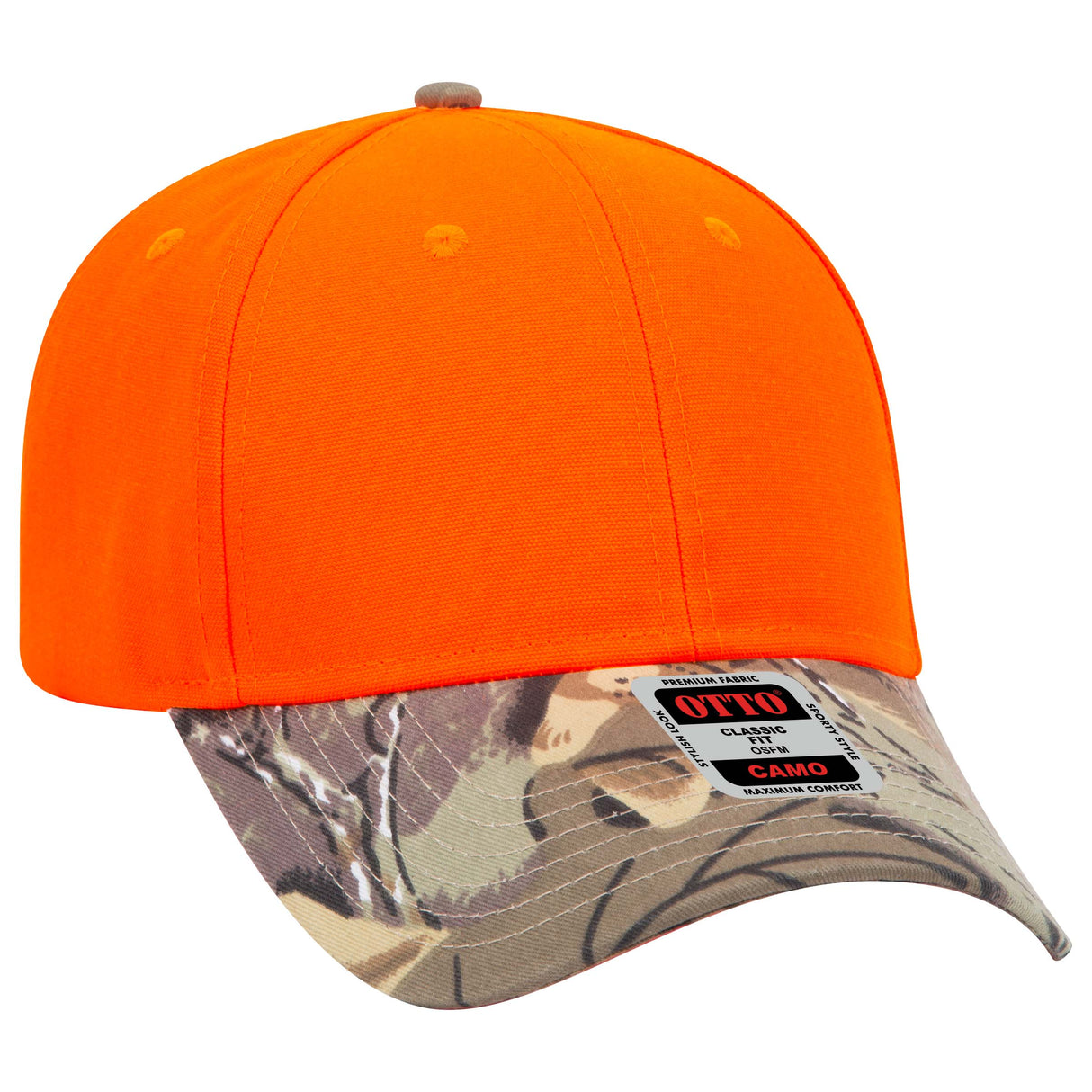 OTTO CAP® Camouflage 6 Panel Low Profile Baseball Cap OTTO 78-353