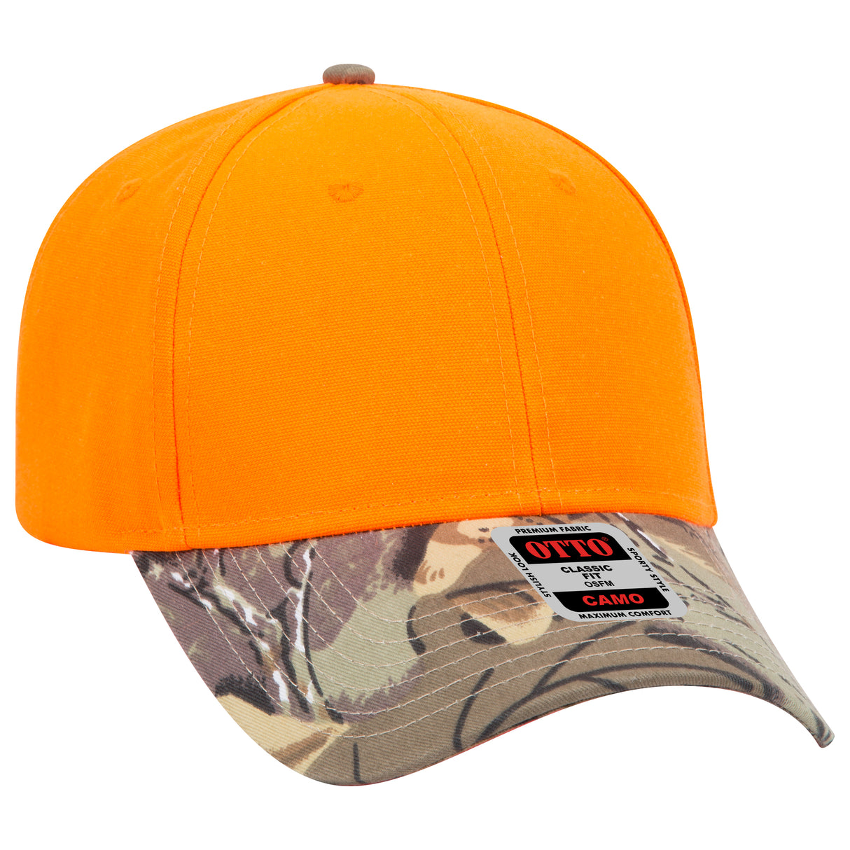 OTTO CAP® Camouflage 6 Panel Low Profile Baseball Cap OTTO 78-353