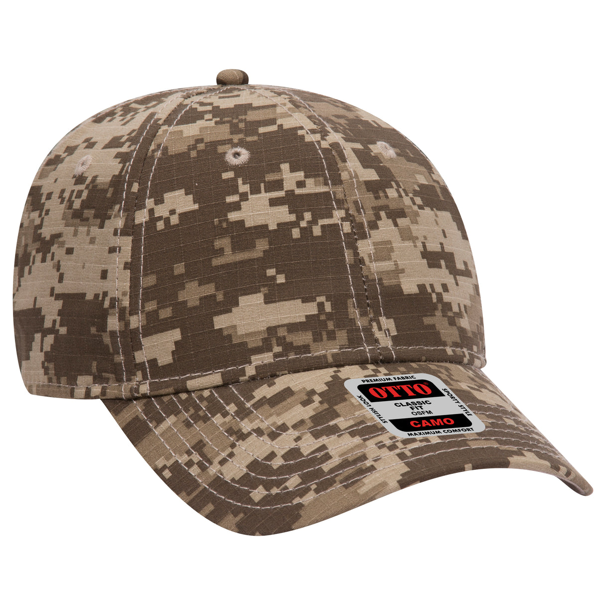 OTTO CAP® Camouflage 6 Panel Low Profile Baseball Cap OTTO 78-353