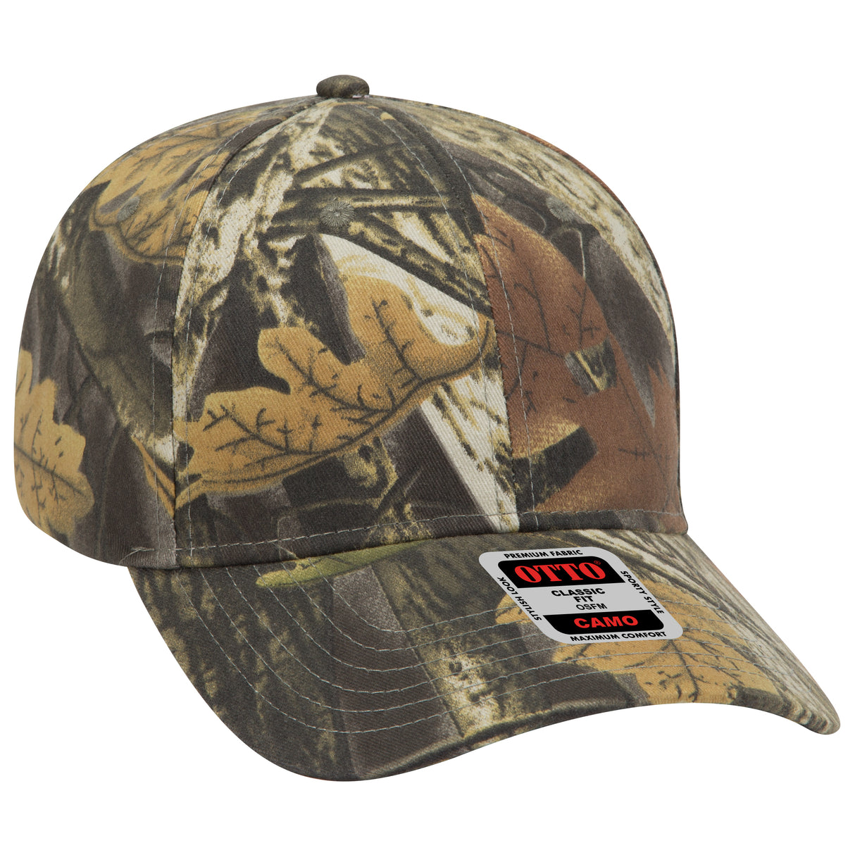 OTTO CAP® Camouflage 6 Panel Low Profile Baseball Cap OTTO 78-835