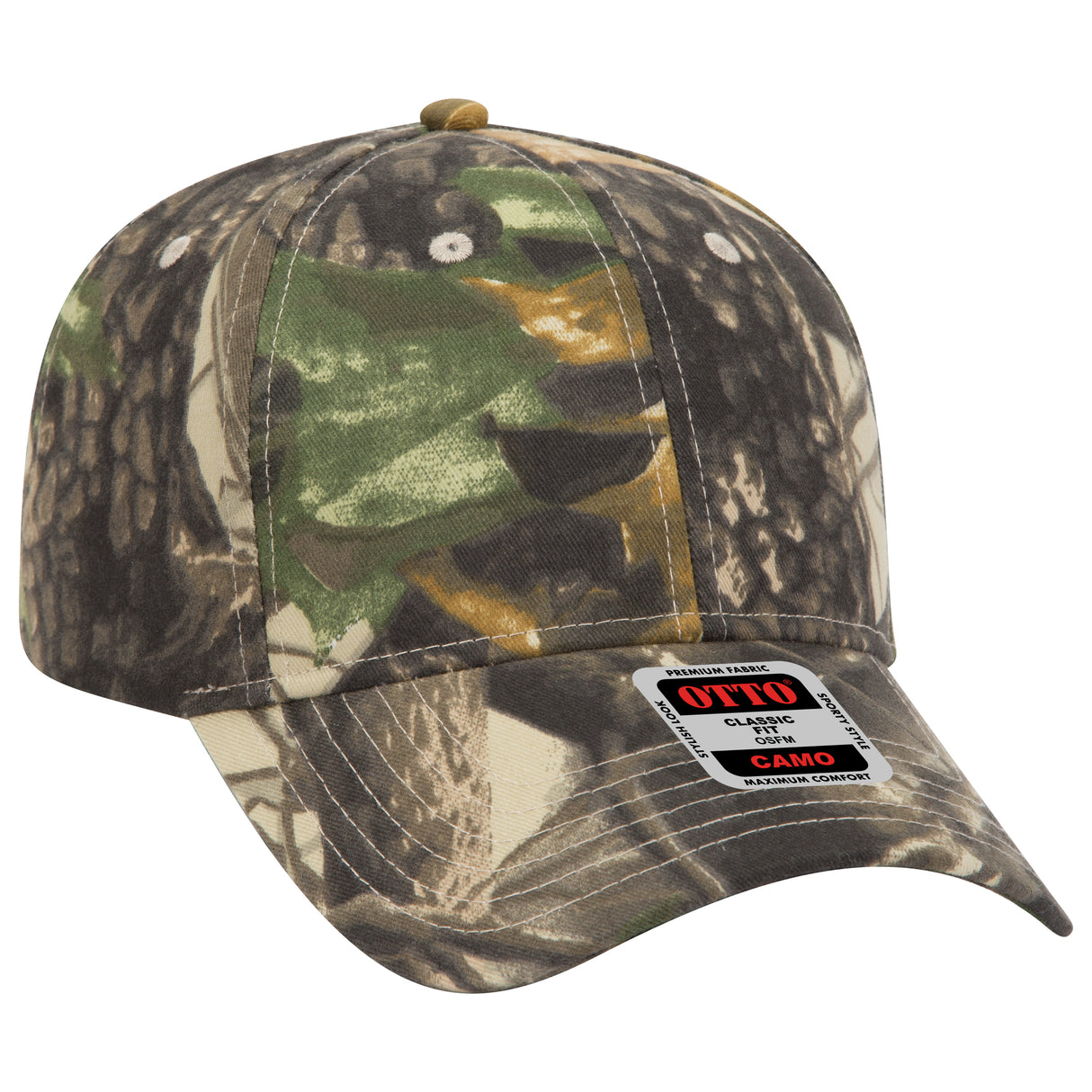 OTTO CAP® Camouflage 6 Panel Low Profile Baseball Cap OTTO 78-835