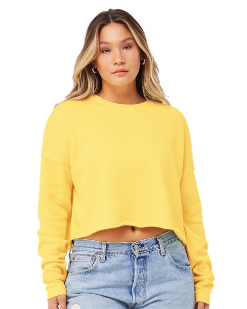 Bella + Canvas 7503 Women's Crop Fleece Crewneck Sweatshirt
