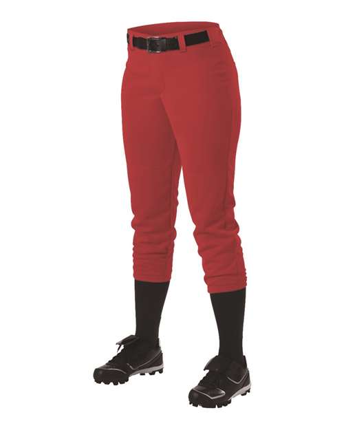 Alleson Athletic Girls' Fastpitch Softball Pants with Belt Loops - Alleson Athletic 605PBWY