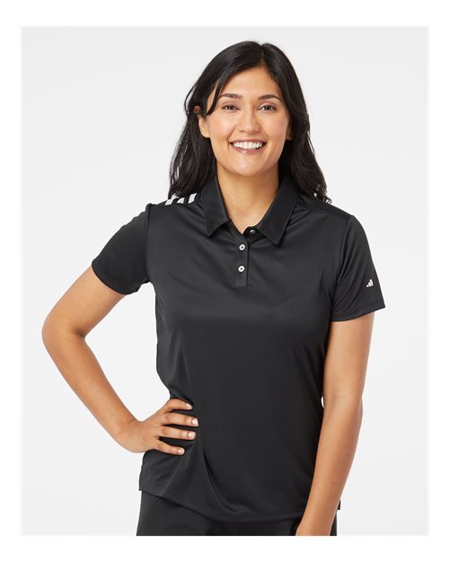 Adidas Women's 3-Stripes Shoulder Polo - Adidas A325