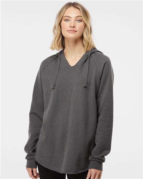 Independent Trading Co. Women’s Lightweight California Wave Wash Hooded Sweatshirt - Independent Trading Co. PRM2500