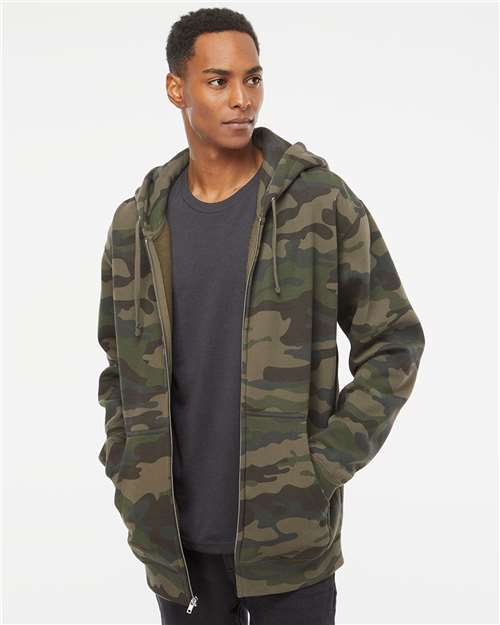 Independent Trading Co. IND4000Z Unisex Heavyweight Full-Zip Hooded Sweatshirt | Wholesale Heavyweight Zip Hoodie