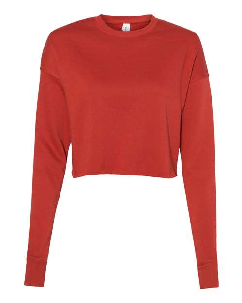 Bella + Canvas 7503 Women's Crop Fleece Crewneck Sweatshirt