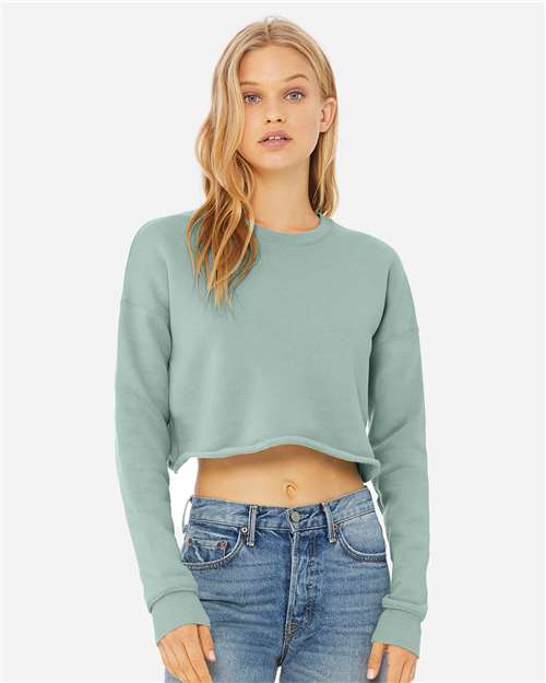 Bella + Canvas 7503 Women's Crop Fleece Crewneck Sweatshirt
