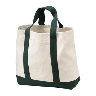 2-Tone Shopping Tote Joe's USA Natural/Spruce