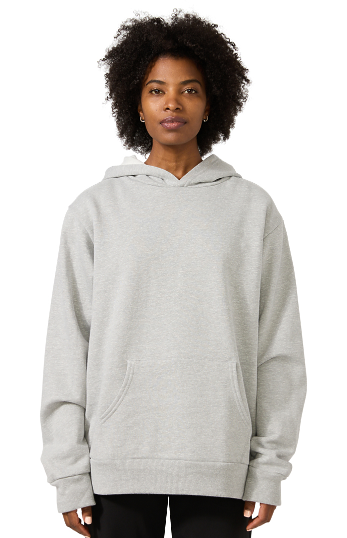 Royal Apparel 81155 Unisex Magnum Heavyweight Fleece Hoody - Heather Grey