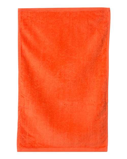 Q-Tees Hemmed Hand Towel - Q-Tees T200 Q-Tees Orange One Size