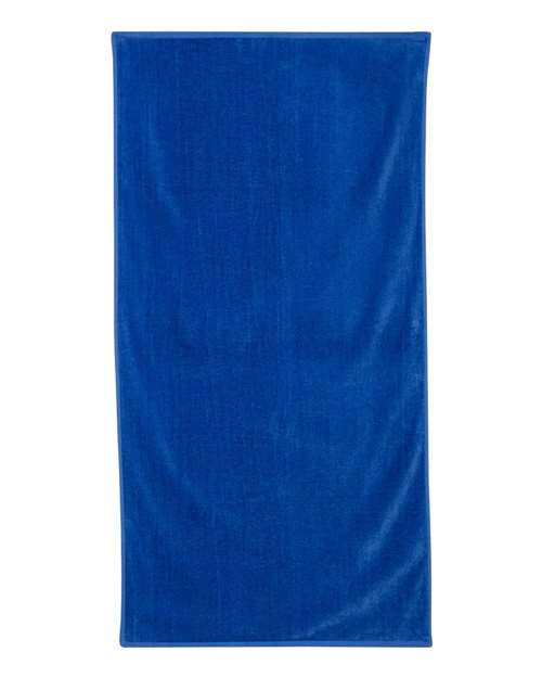 Q-Tees Velour Beach Towel - Q-Tees QV3060 Q-Tees Royal One Size