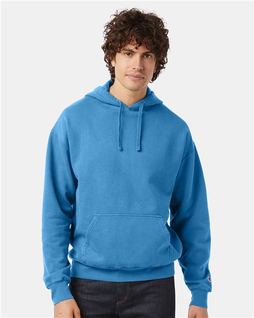Champion CD450 Unisex Garment-Dyed Hooded Sweatshirt