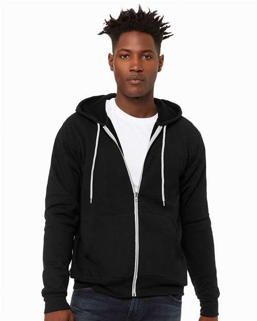 BELLA + CANVAS Unisex Sponge Fleece Full-Zip Hoodie Sweatshirt - BELLA + CANVAS 3739