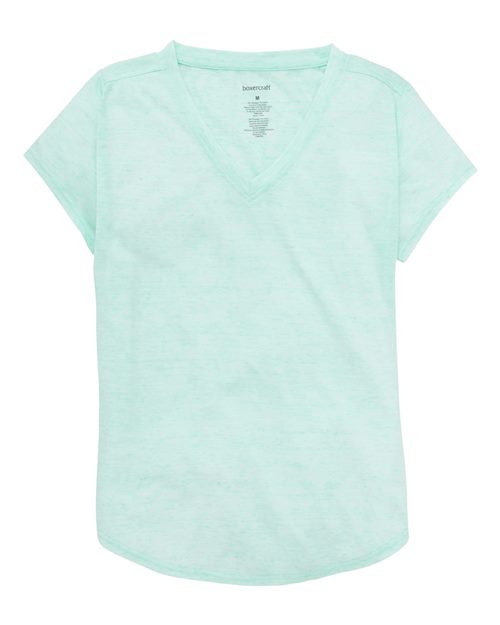 Boxercraft Girls' Snow Heather V-Neck T-Shirt - Boxercraft YT34