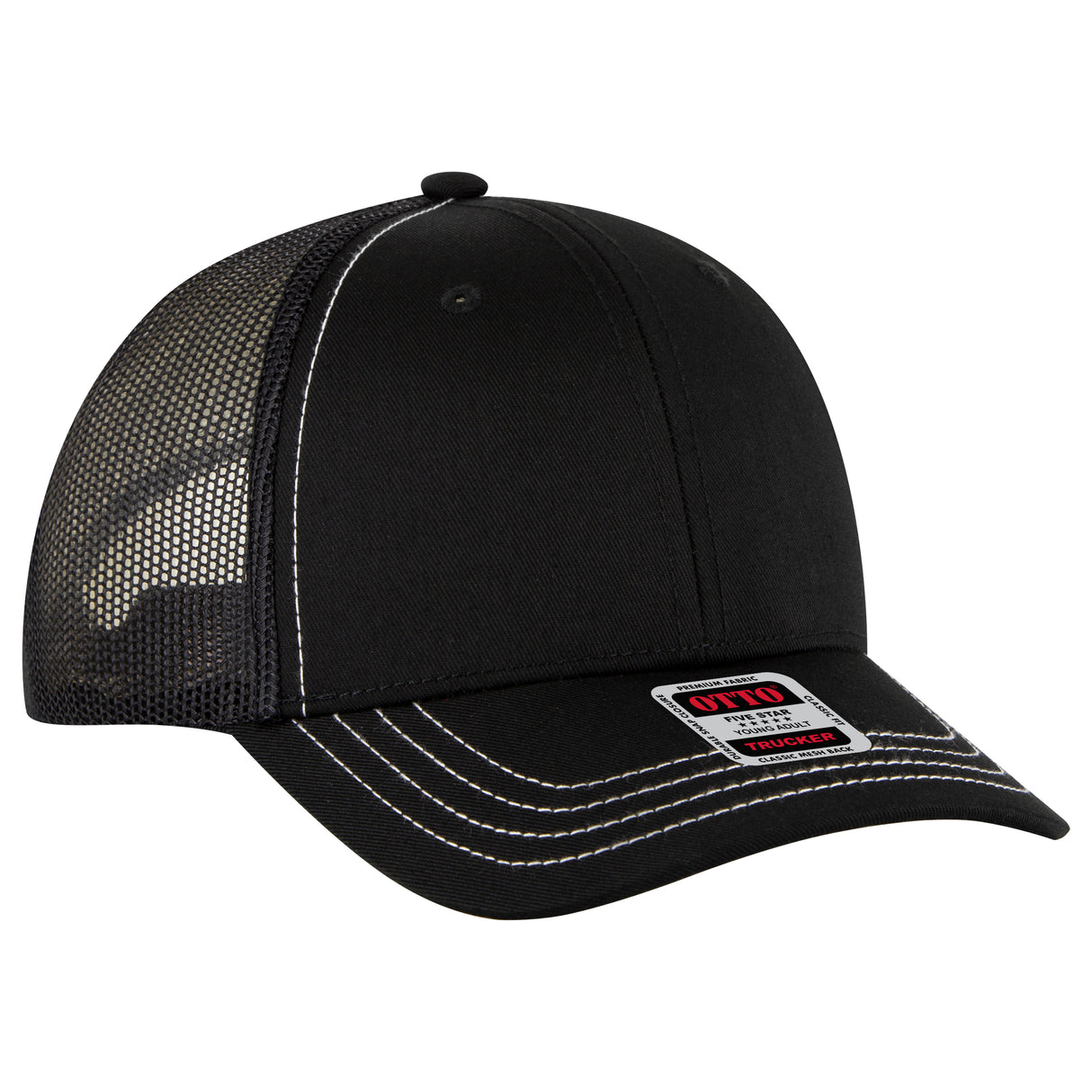 OTTO CAP® 6 Panel Low Profile Mesh Back Trucker Hat OTTO 83-1239