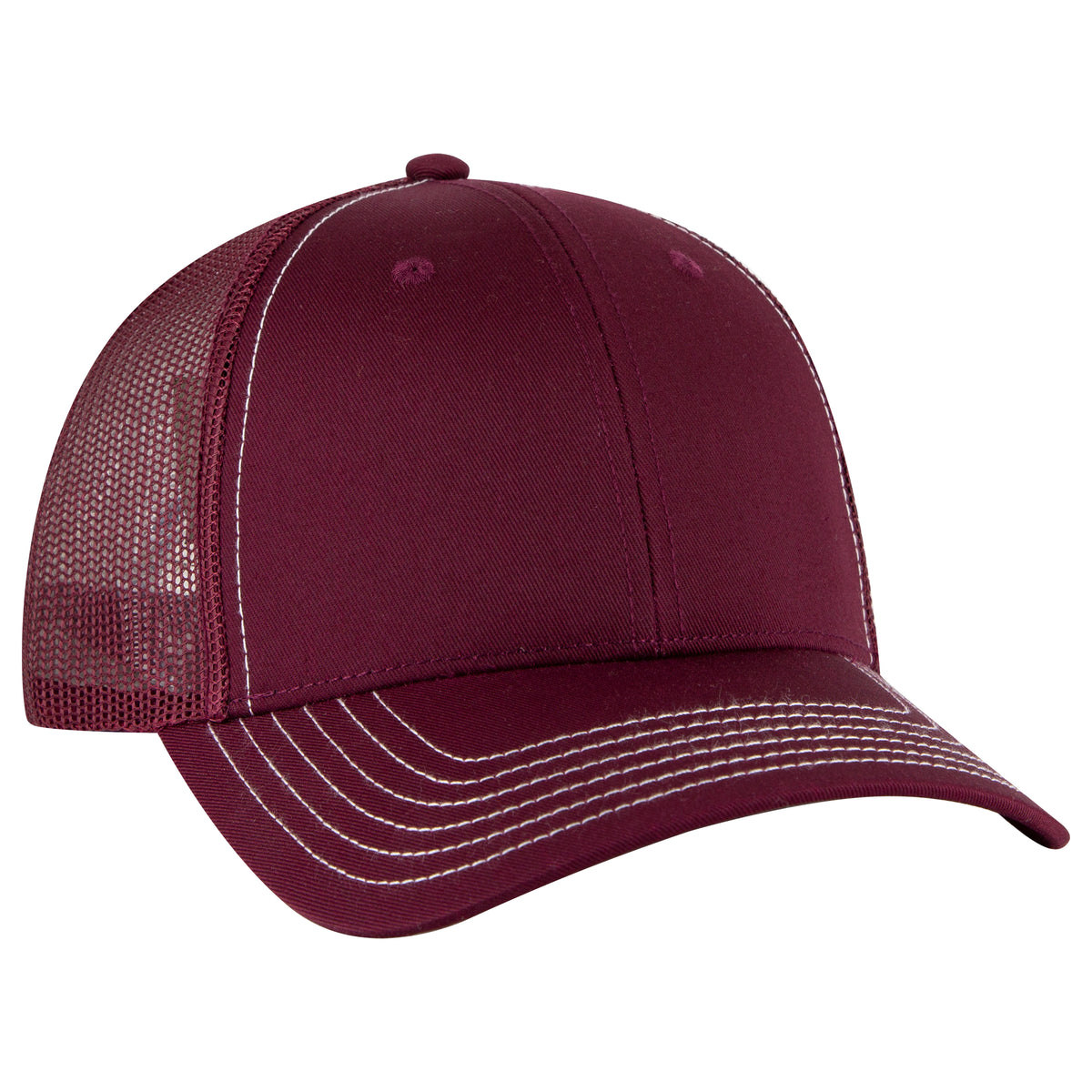 OTTO CAP® 6 Panel Low Profile Mesh Back Trucker Hat OTTO 83-1239