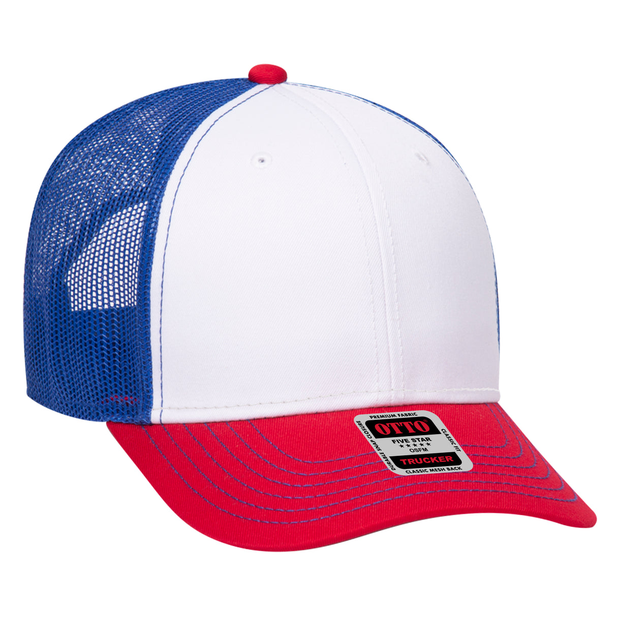OTTO CAP® 6 Panel Low Profile Mesh Back Trucker Hat OTTO 83-1239