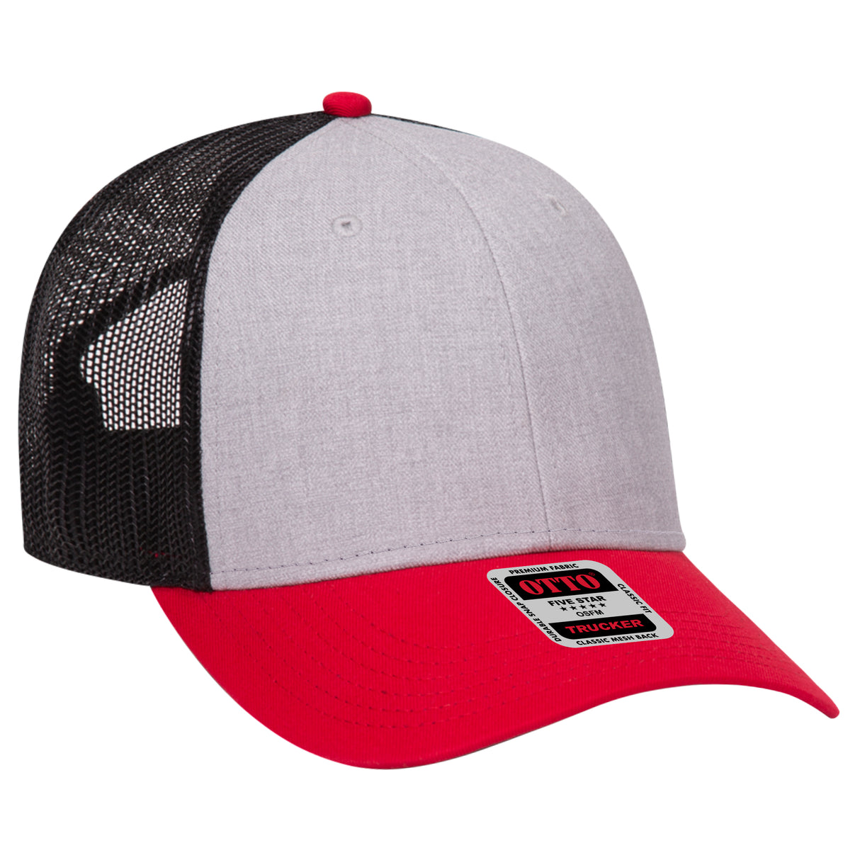OTTO CAP 6 Panel Low Profile Mesh Back Trucker Hat OTTO 83-1239