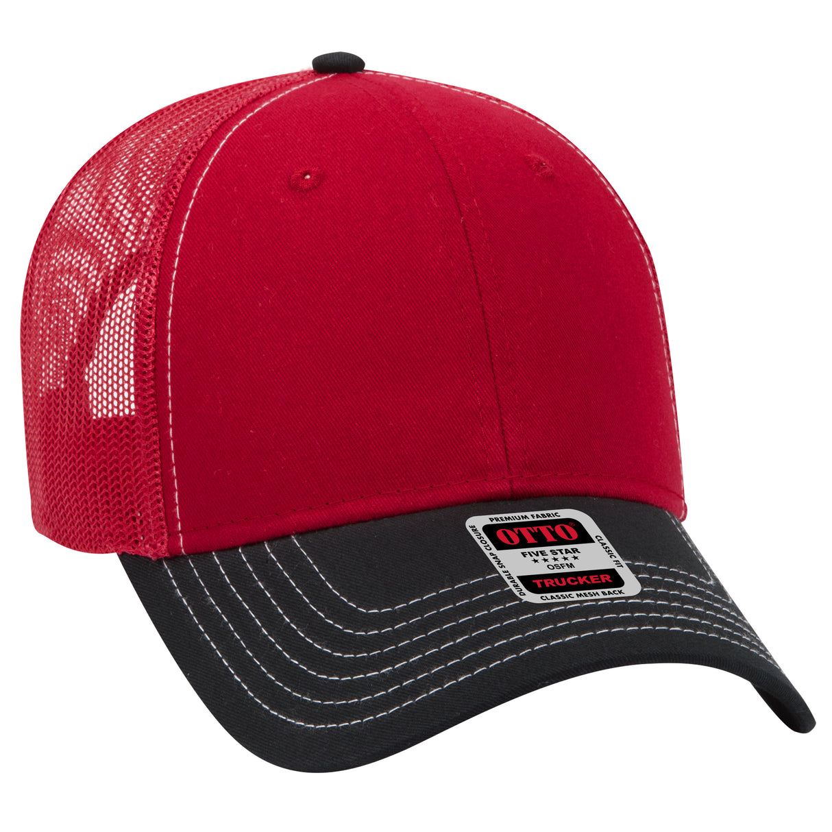 OTTO CAP® 6 Panel Low Profile Mesh Back Trucker Hat OTTO 83-1239