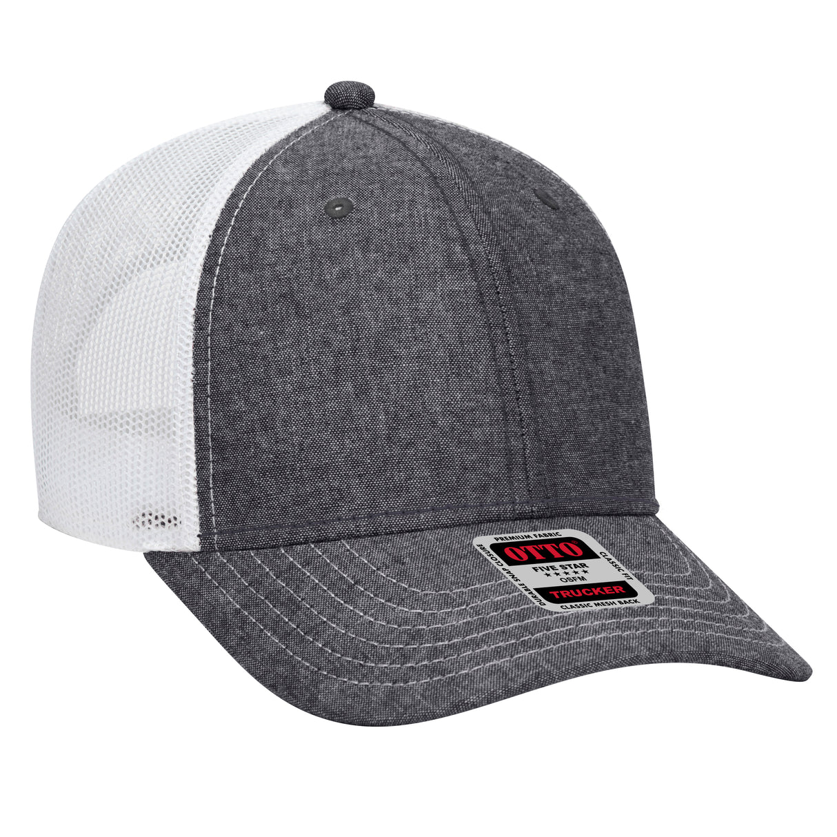 OTTO CAP® 6 Panel Low Profile Mesh Back Trucker Hat OTTO 83-1239