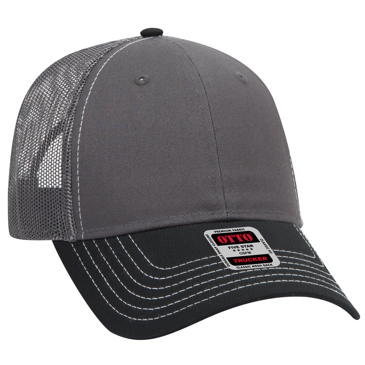 OTTO CAP® 6 Panel Low Profile Mesh Back Trucker Hat OTTO 83-1239