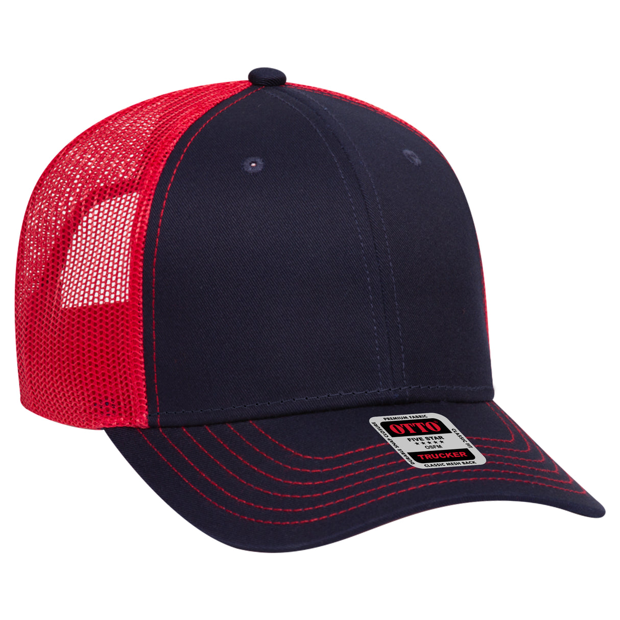OTTO CAP® 6 Panel Low Profile Mesh Back Trucker Hat OTTO 83-1239