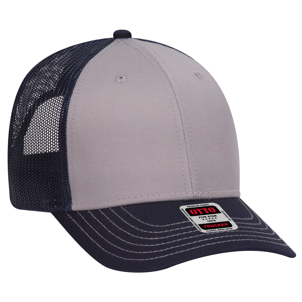 OTTO CAP® 6 Panel Low Profile Mesh Back Trucker Hat OTTO 83-1239