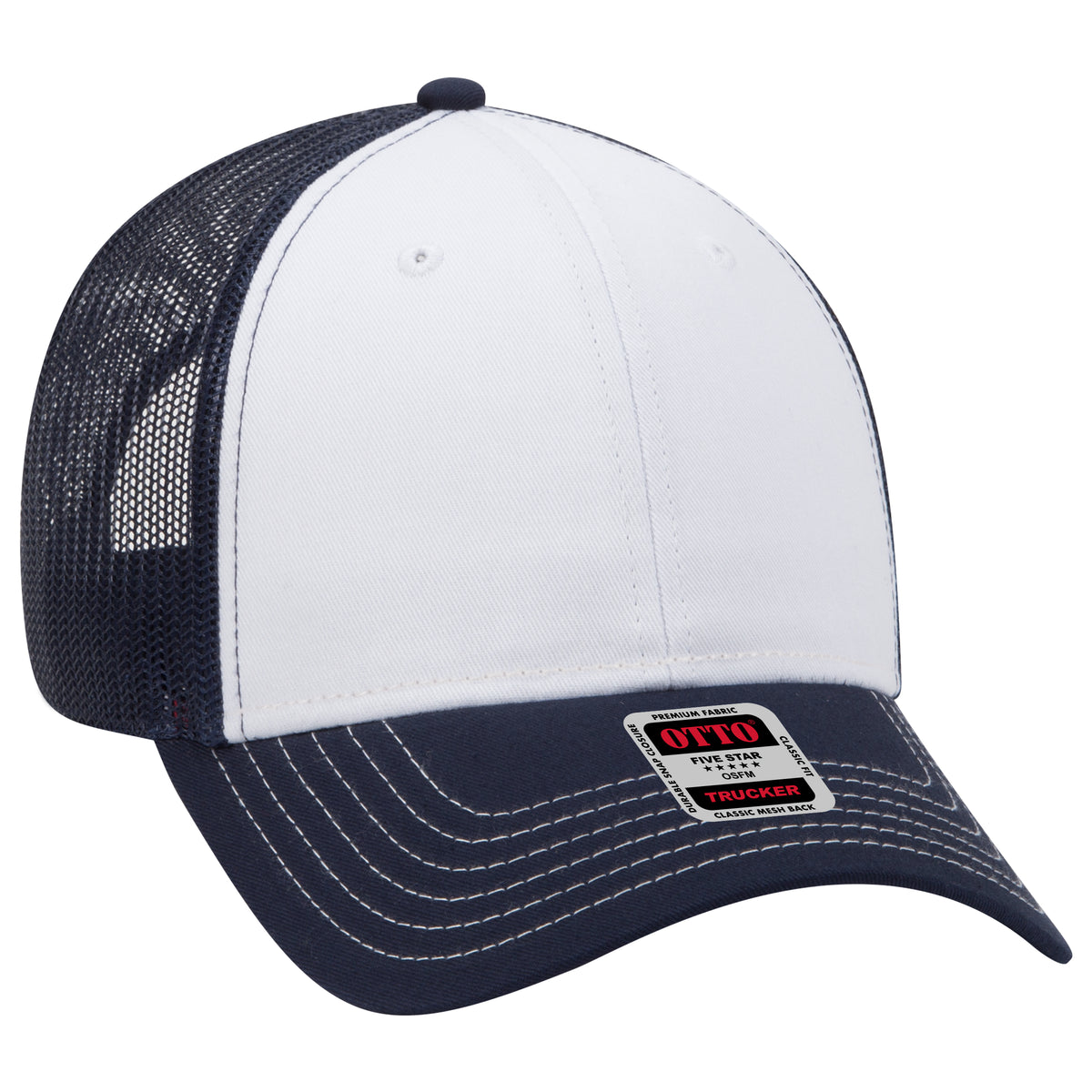 OTTO CAP® 6 Panel Low Profile Mesh Back Trucker Hat OTTO 83-1239