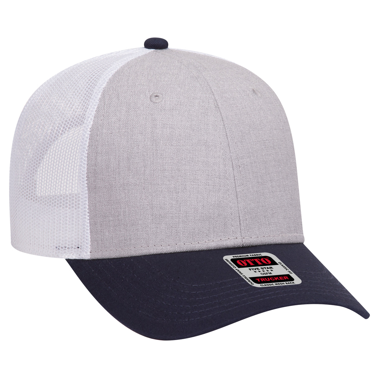 OTTO CAP 6 Panel Low Profile Mesh Back Trucker Hat OTTO 83-1239